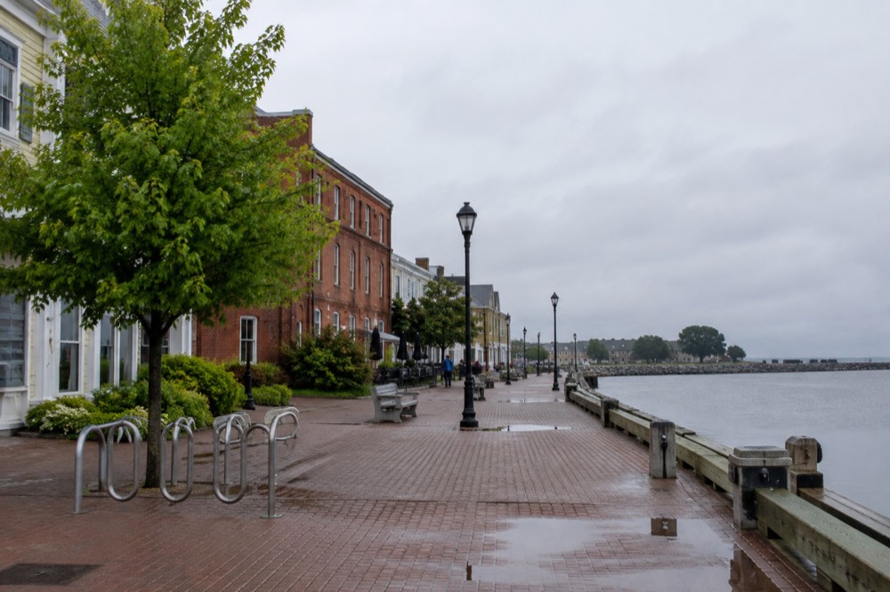Harbourfront buildings along the Charlottetown waterfront